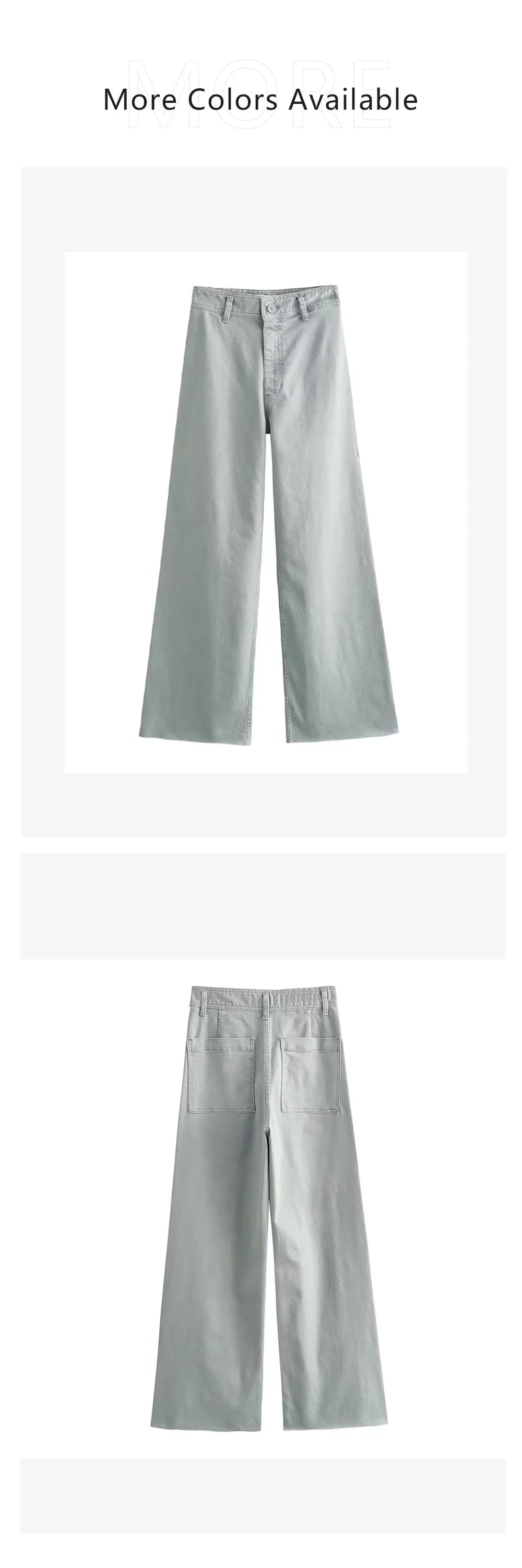 2023 New Women's Wear High Quality Fashion High Waist Straight Slender Wide Leg Jeans