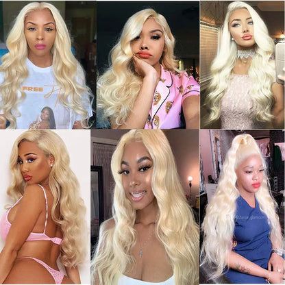 613 Blonde Hair Bundles Brazilian Hair Weave Bundle Body Wave Virgin Human Hair Long 26 28 30 32 Inches Human Hair Extension 10A