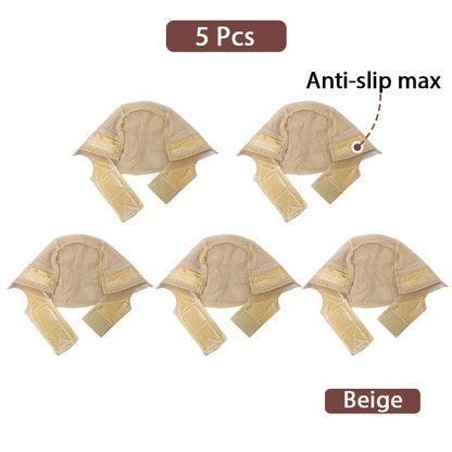 Wig Cap with Grip Band for Keeping Wigs in Place, More Full Cap-wide Transparent Lace for Lace Front Wigs