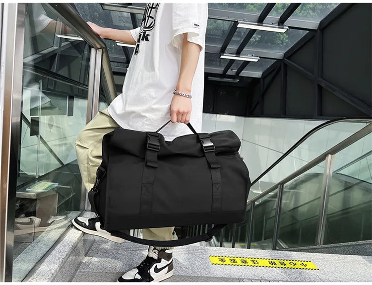 Fashion Travel Bags For Women Large Capacity Men's Sports bag Waterproof Weekend Sac Voyage Female Messenger Bag Dry And Wet