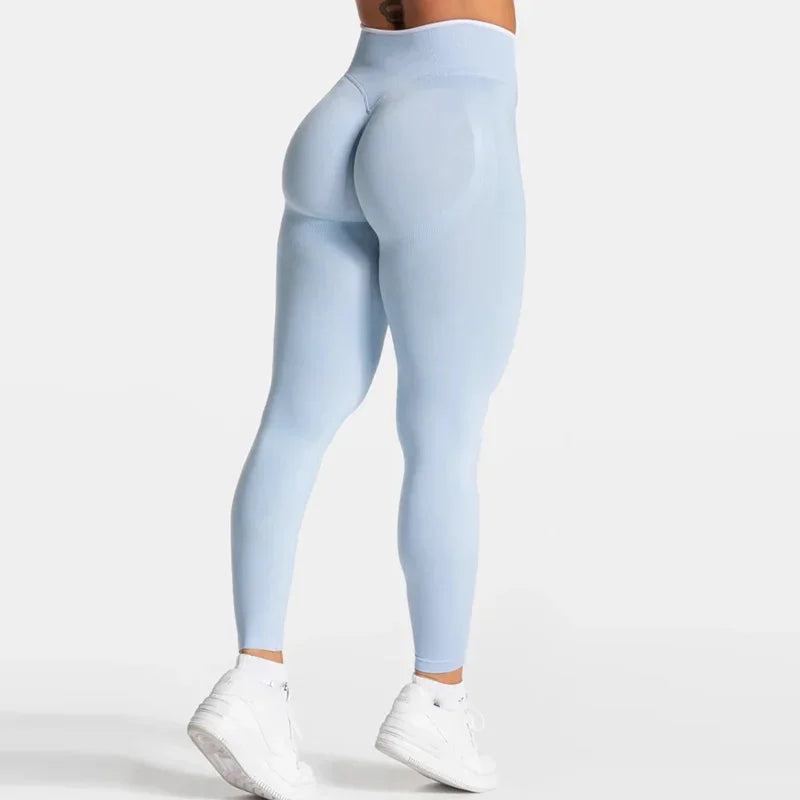 New Seamless Yoga Legging for Women Scrunch Butt Lifting Gym Legging Workout Yoga Pants Low Ribbed Waistband Sports Tights