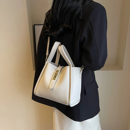 Stylish Bucket Bag for Women with Magnetic Closure Crafted from Durable PU Leather Ideal for Work and Travel Use