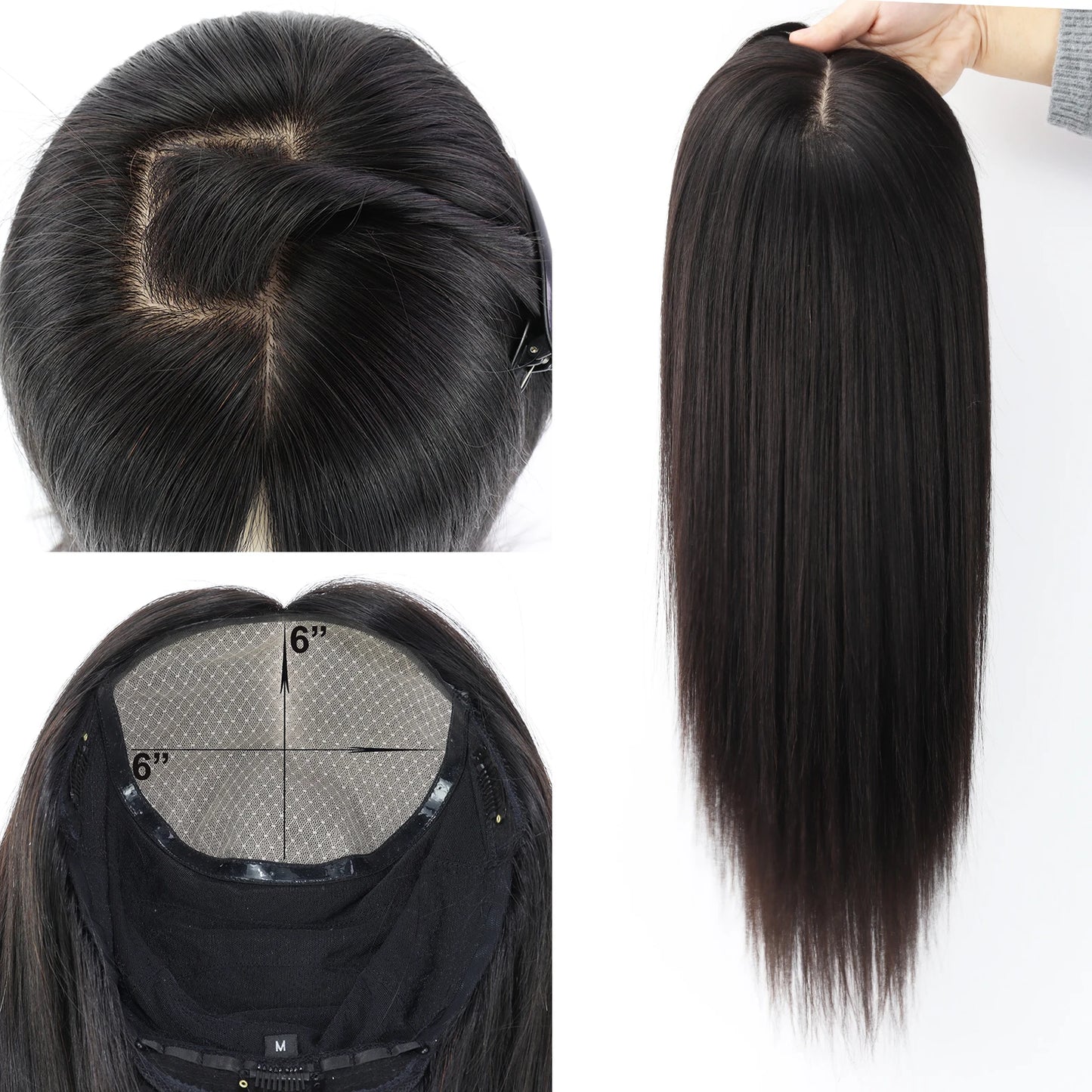 6x6“ Silk Top Full Lace Wig with PU front Real Virgin European Human Hair Wig for Women Silk Base with Elastic Net Wear to go