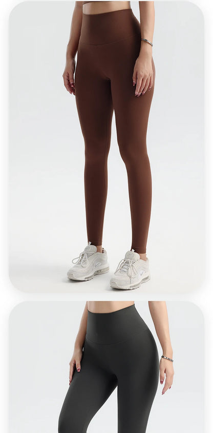 Solid Color Yoga Pants Pants Women's Gym Pants Quick Dry Breathable Leggings Outdoor Cycling Pants