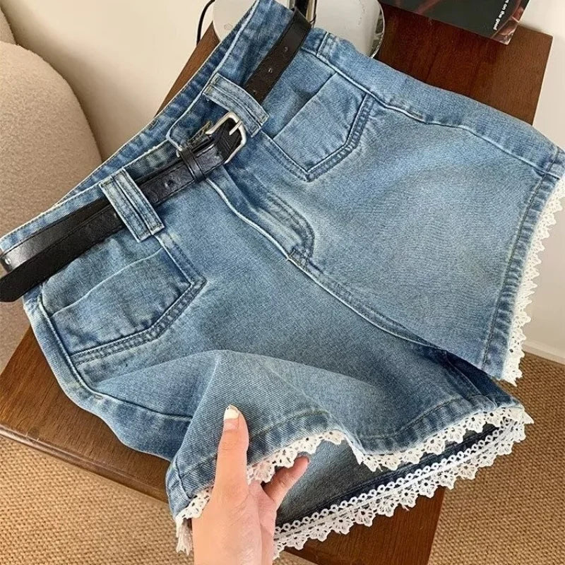 Women's Jeans for Woman Casual Retro American Style Hottie Summer Shorts Women's Denim Baggy Jeans Y2k Jorts Coquette Pants Jean