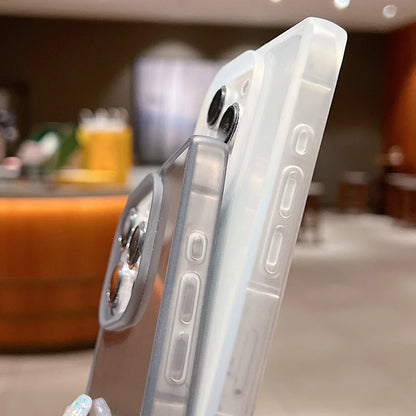 Rectangular Clear Case For iPhone 16 15 Pro Max 14 Plus 13 12 Pro Max 11 Shockproof Camera Lens Protection Soft TPU Phone Cover