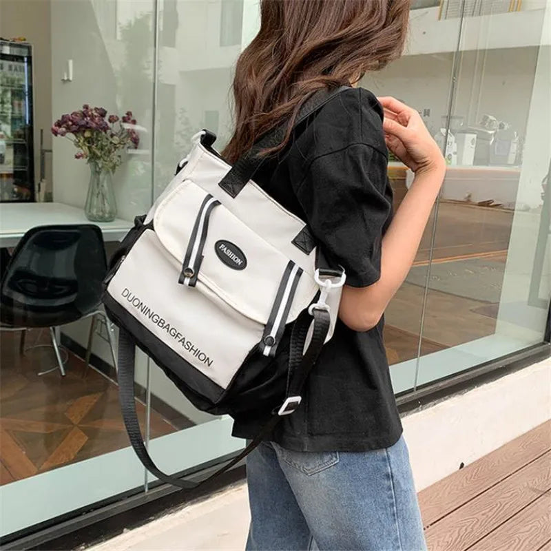 Women's Tote Bag, Large Capacity Daily Handbag, Travel Bucket Shoulder Bag, Fashion Messenger Bag,Campus School Bags Satchel