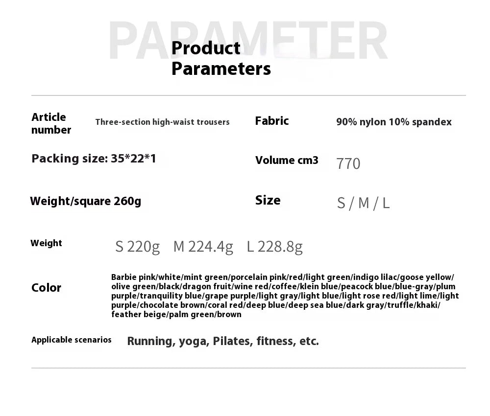 Women's Solid High Waisted Yoga Pants Butt Lifting Tummy Control Stretchy 4-Way Stretch Workout Leggings breathable Gym Fitness