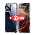 2pcs Ultra-thin Clear shockproof Phone Case for iPhone 16 15 14 13 12 11 Pro Max 14 15 16 Plus iPhone protector Silicone Cover