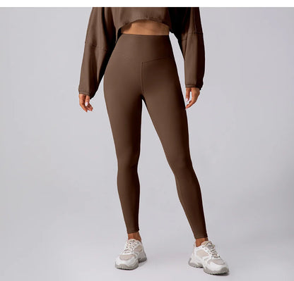 Women's Quick-drying Yoga Pants 2025 High Waist Nude Feeling Gym Leggings Hip Lift Fitness Workout Leggings Running Sports Pants