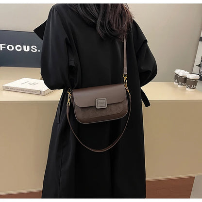 Women's Bag 2025 Autumn and Winter Simple Fashion Small Square Bag Korean Style High-Grade Fashion All-Match Casual Shoulder Bag