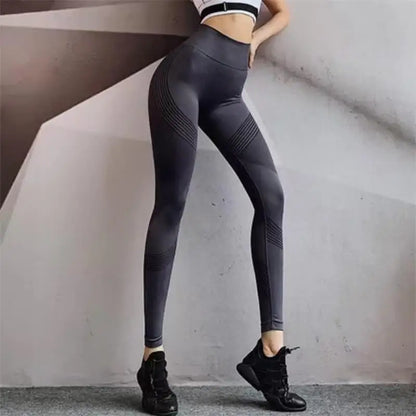 Fitness Pants Women Stretch Tight Peach Buttock Lifting Yoga Pants High Waist Belly Holding Quick Dry Running Sweat pants Fitnes