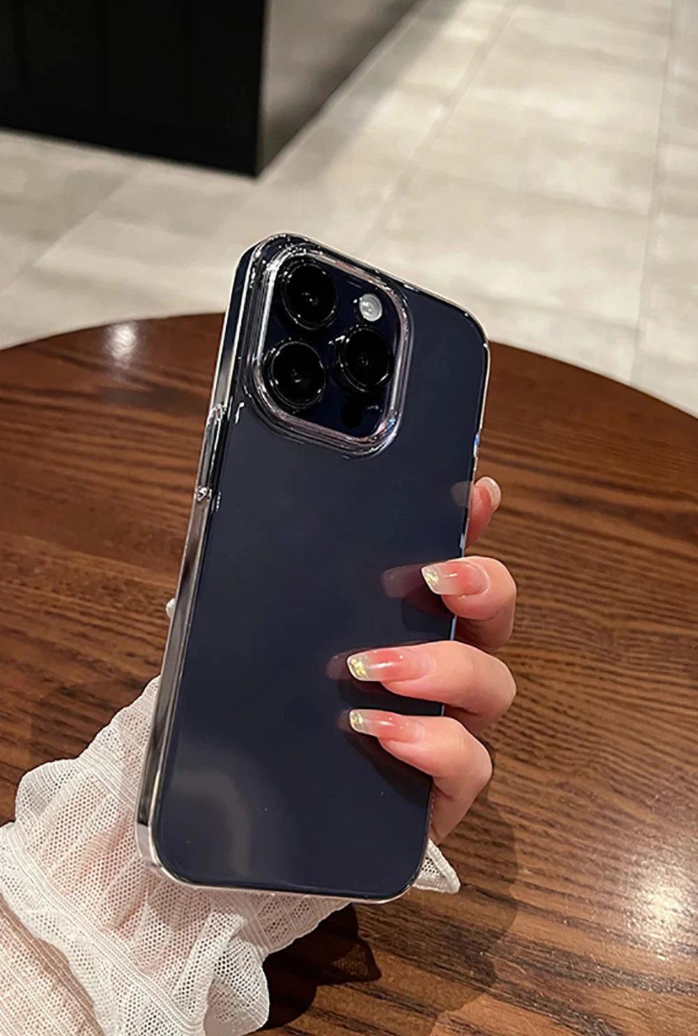 Luxury Shockproof Clear Bumper Cases For iPhone 16 15 14 13 12 11 Pro Max Plus Transparent Soft Acrylic Phone Cover Accessories