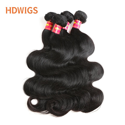 Body Wave Unproccessed Virgin Human Hair Bundles 1pc High Quality One Donor Hair Weave Raw Virgin Hair Weft for Women Natural