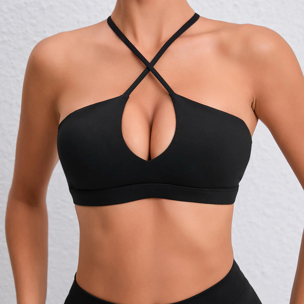 Sporty Woman Top Bras Fitness Clothing Push Up Yoga Bra Underwear Sport Tops For Women Breathable Running Vest Gym Crop Tops
