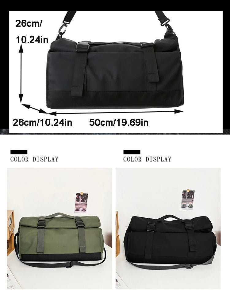 Fashion Travel Bags For Women Large Capacity Men's Sports bag Waterproof Weekend Sac Voyage Female Messenger Bag Dry And Wet