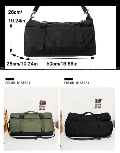 Fashion Travel Bags For Women Large Capacity Men's Sports bag Waterproof Weekend Sac Voyage Female Messenger Bag Dry And Wet