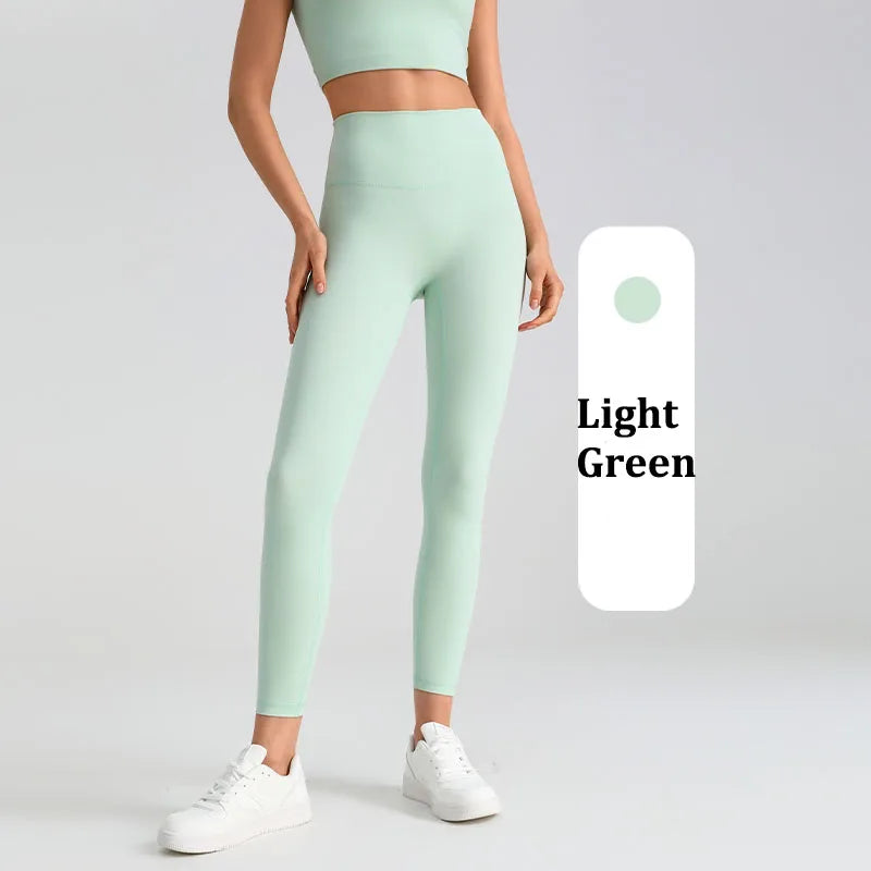 Women's Yoga Pants Gym Leggings Lady's Girl Fitness Soft touch Tights High Waist Elastic Breathable No T Line Sports Pants