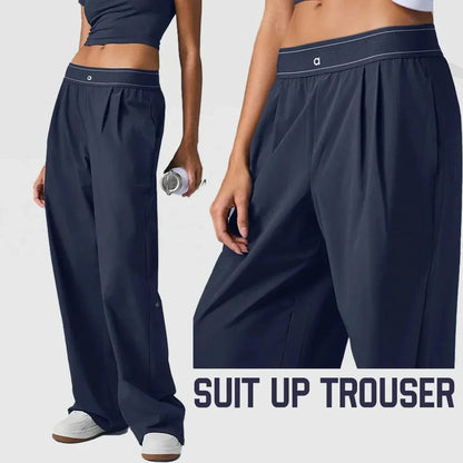 Yoga Sports Pants for Women Outdoor Casual Classic Style High Waisted Straight Wide Pants Comfortable and Loose Wide Leg Pants