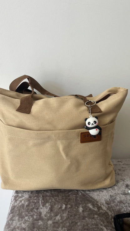 New Canvas Tote Bags for Women Large Capacity Single Shoulder Bag Student Classes Commute Carrying Bag Ladies Casual Handbags