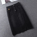Women's Denim Skirts Spring Summer High-waisted Jeans Skirts Streetwear Female Sexy Sheath Skirts Fashion Split Retro Skirts
