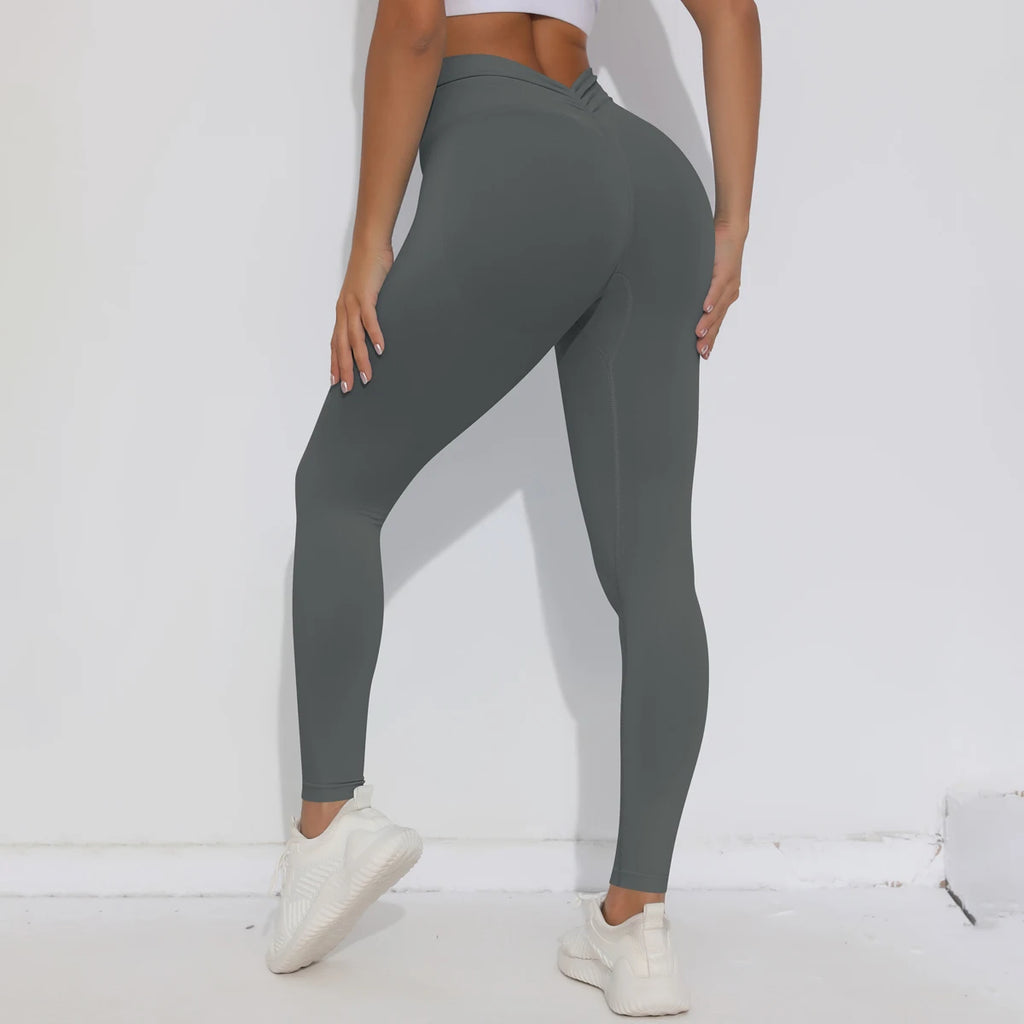 V Butt Yoga Pant Women Fitness Running Pants Tummy Control Slimming Booty Leggings Quick Drying Cycling Workout