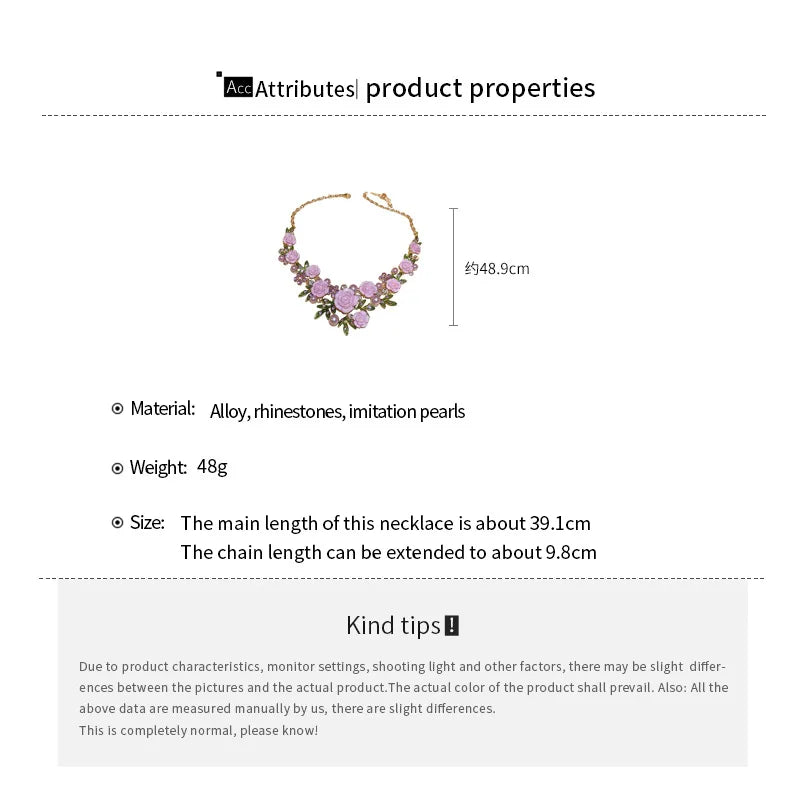 Flowers and leaves set with diamonds and pearl earrings and necklace set