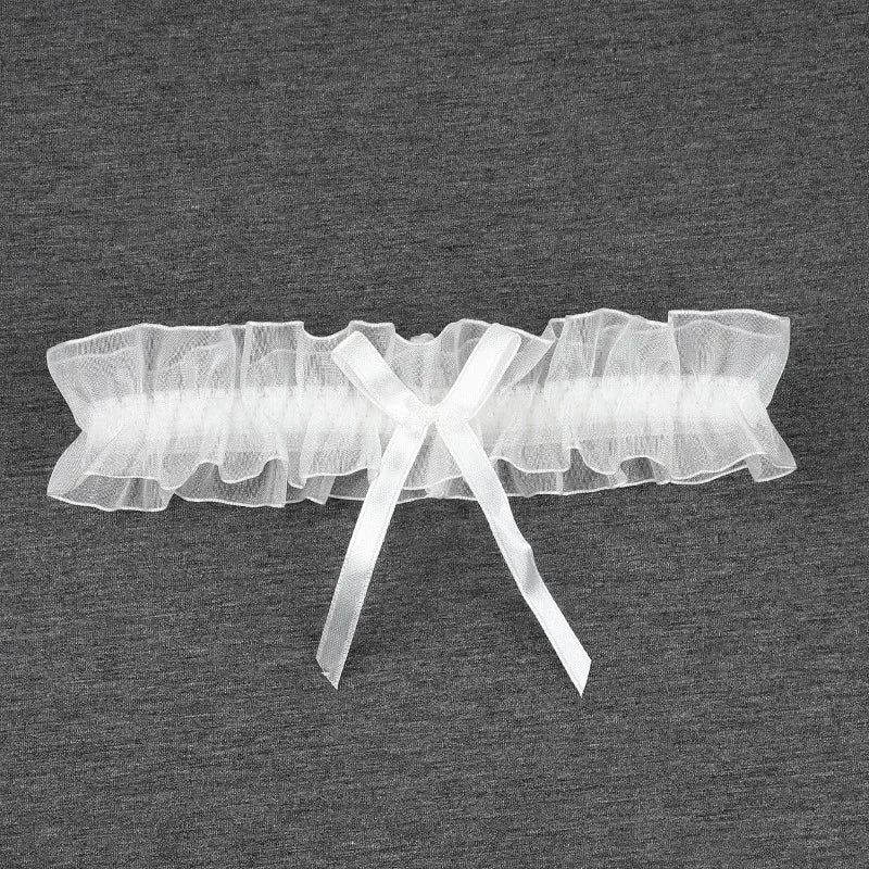 Women Sexy Bow Lace Choker Necklaces Torques Collar Floral Bowknot Wedding Party Cosplay Lolita Fashion Girls Elastic Neck Ring