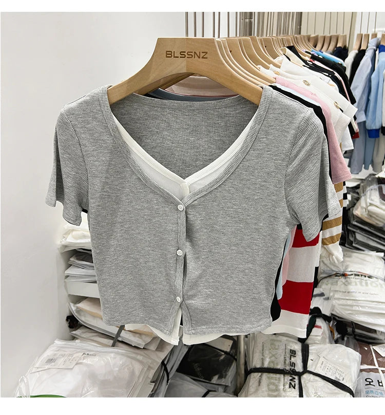 Summer Women T Shirt T-Shirt Woman Clothes Tops Tshirt Female Crop Top Tees Y2k Para Mujer Ropa De Mujer Roupas Feminina Traf