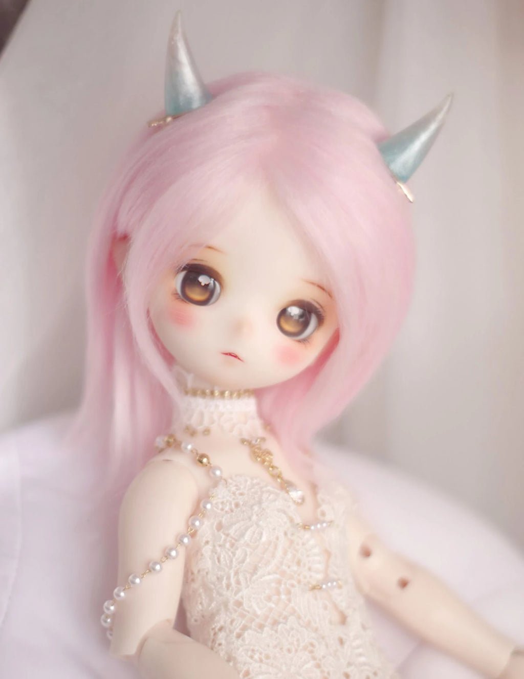 D09-P389 children handmade toy   1/12 1/8 1/6 1/4 1/3 MSD bjd doll wig red blue pink black DIY long straight hair 1pcs