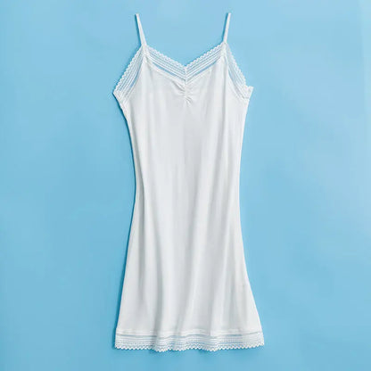 Silk Suspender Skirt Women's Loose LINED SKIRT Summer Large Bottomed Skirt Mulberry Silk Vest Skirt Bottomed