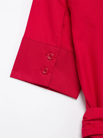 Women's Dresses New Spring 2025 Red Dress Elegant and Romantic Passionate and Unrestrained Belt Embellishment