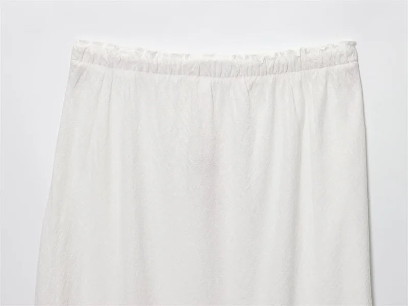 Women's Skirt New Fall 2025 Solid Color Drawstring Design Skirt Skirt Casual Fashion Personality Versatile