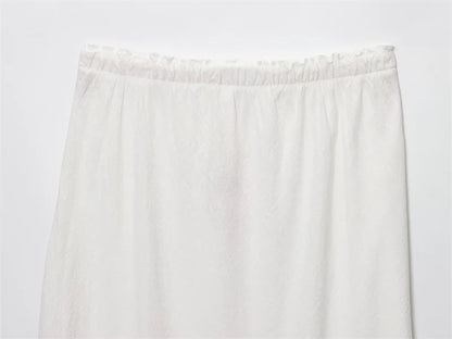 Women's Skirt New Fall 2025 Solid Color Drawstring Design Skirt Skirt Casual Fashion Personality Versatile