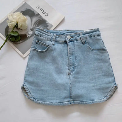 Summer Sexy Mini Demin Jeans Skirts Women 2024 Korean Fashion High Waist A Line Black Skirt Harajuku Slim Shorts Mujer Faldas