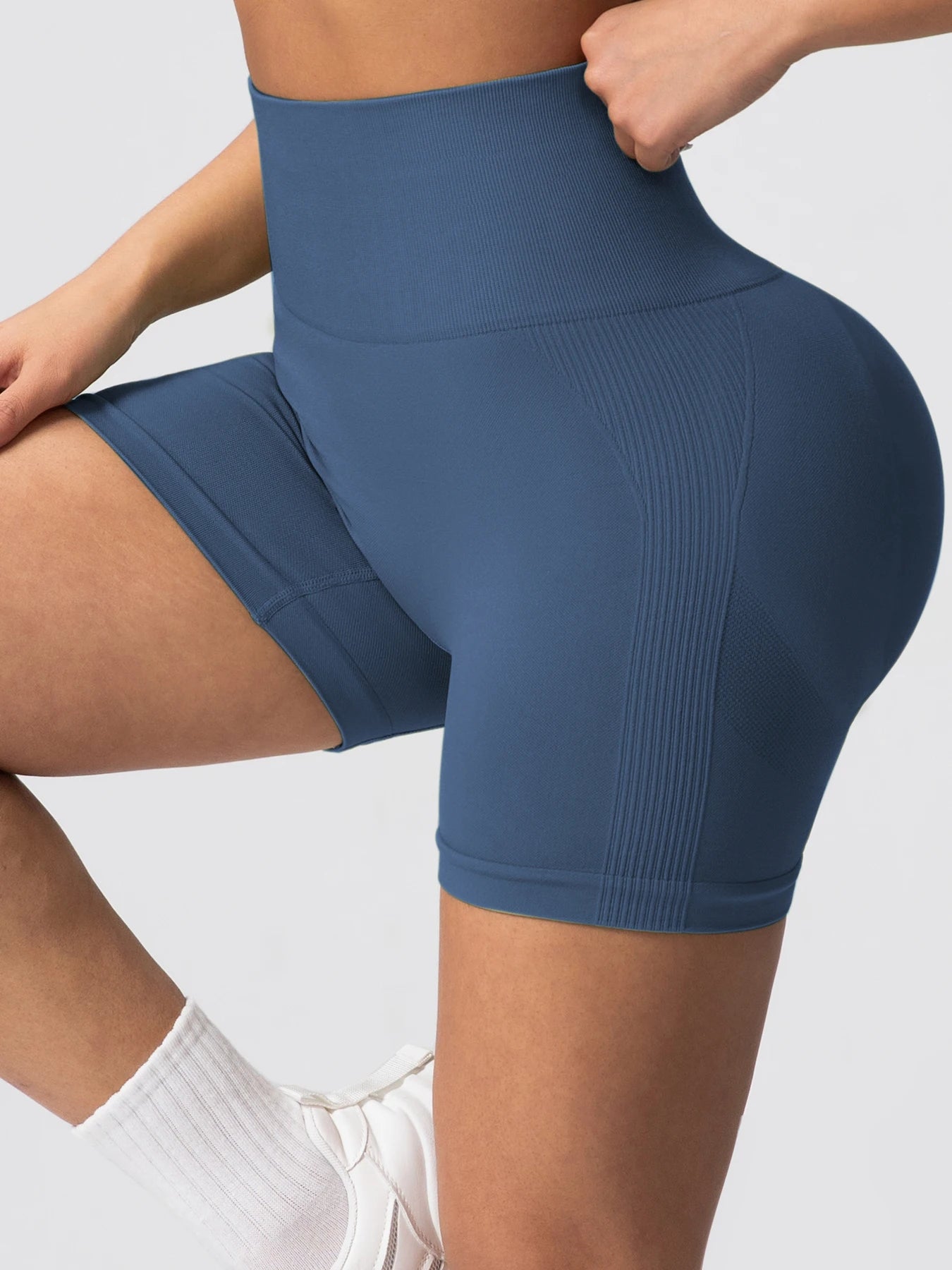 Women Yoga Shorts Legging High Waist Workout Shorts Fitness  Lift Butt Fitness Ladies Gym Running Short Pants Sportswear