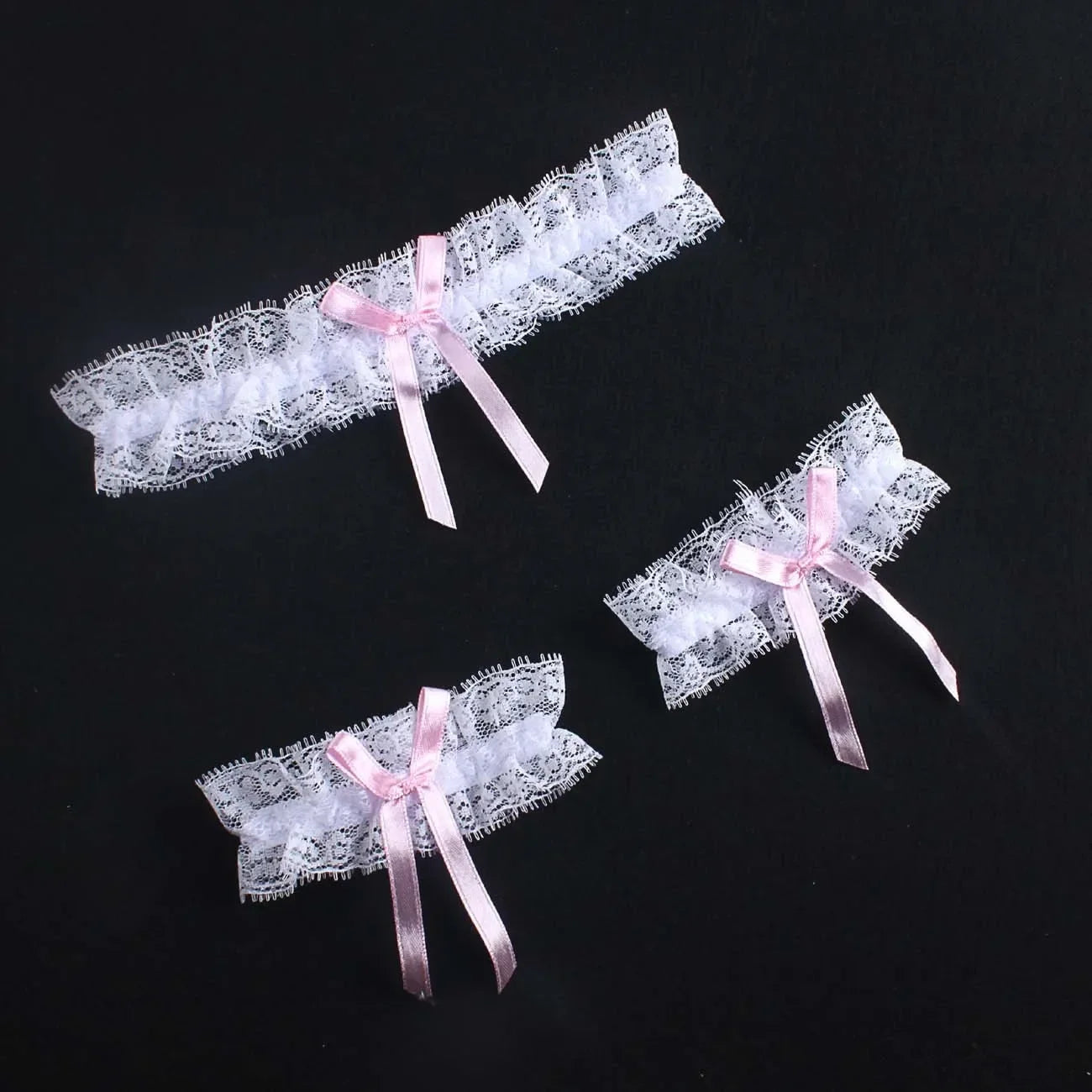 Women Sexy Bow Lace Choker Necklaces Torques Collar Floral Bowknot Wedding Party Cosplay Lolita Fashion Girls Elastic Neck Ring