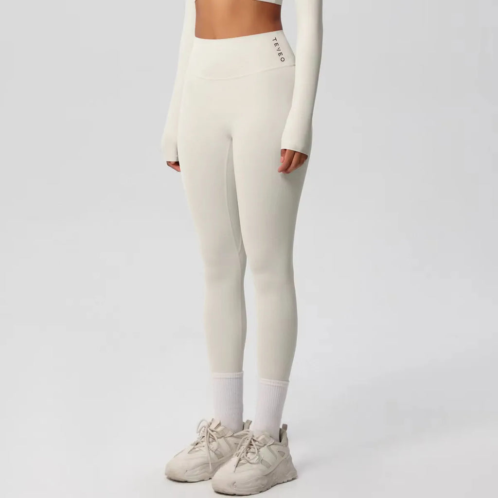 2025 Women's Alphabet Yoga Pants Double-sided High-waisted Quick-drying Fitness Wear Outdoor Running Leggings TEVEO summerr