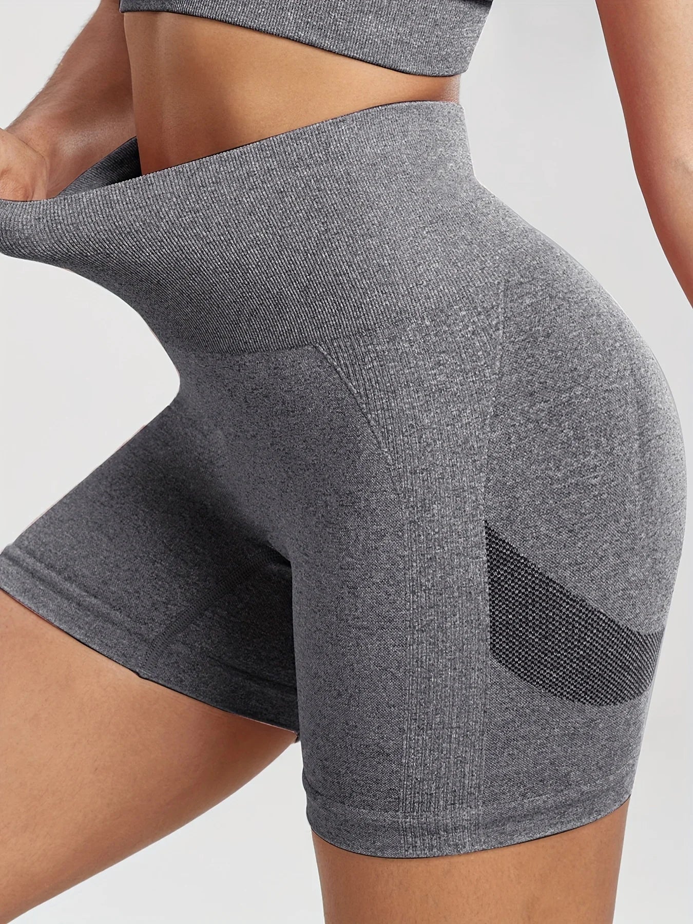 Women Yoga Shorts Legging High Waist Workout Shorts Fitness  Lift Butt Fitness Ladies Gym Running Short Pants Sportswear