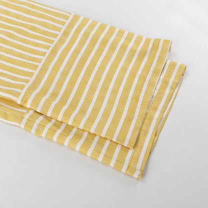 Women's Dress Sets Autumn New Striped Long-sleeved Loose Lace-up Top High-waisted Trousers Fashion Casual Suit for Women