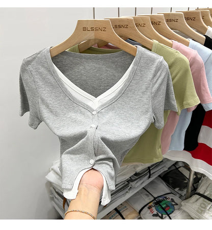 Summer Women T Shirt T-Shirt Woman Clothes Tops Tshirt Female Crop Top Tees Y2k Para Mujer Ropa De Mujer Roupas Feminina Traf