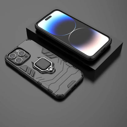 Shockproof Armor Case For iPhone 14 15 Pro Max Cover Holder Back Coque for iphone 11 12 13 Mini 7 8 Plus X XR XS Phone Cases