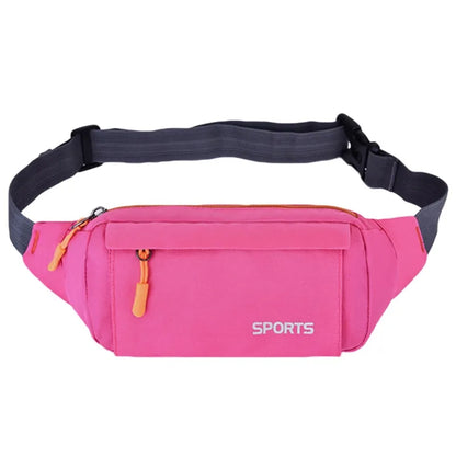 Men's and Women's Universal Models Waist Bag Fashion Crossbody Bags Sports Cell Phone Bags Solid Color Large Capacity Chest Bag