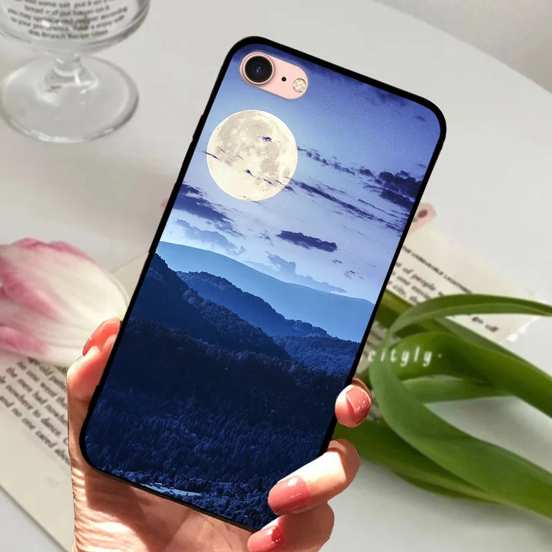For iPhone 6S 6 Case Silicone Soft Back Phone Cover For iPhone 7 7Plus 6 6S Plus Silicon Cases For iPhone 8 8 Plus Fundas Bumper