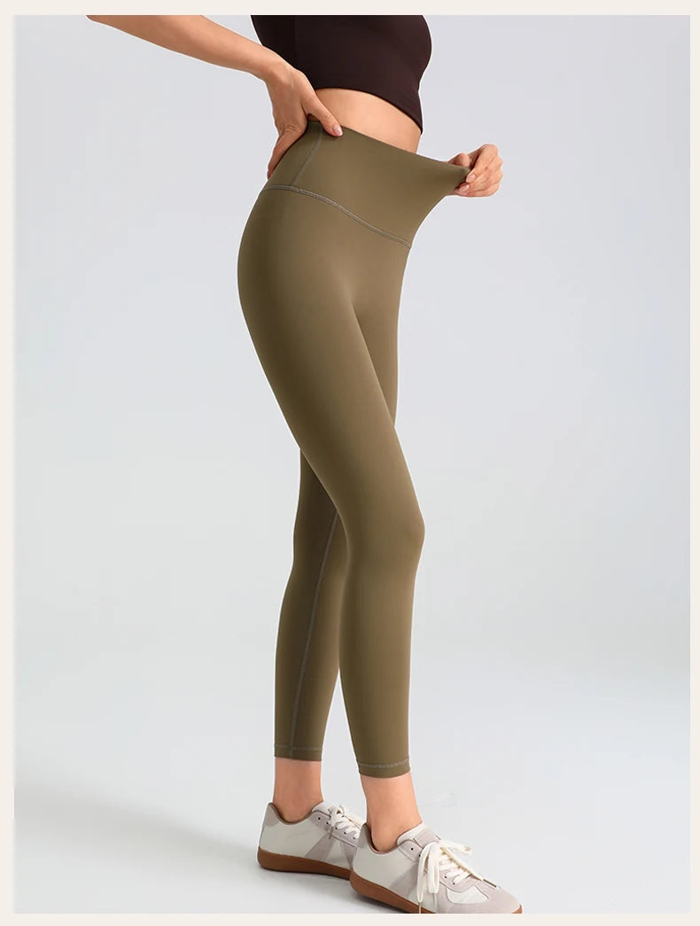 Women's Yoga Pants Gym Leggings Lady's Girl Fitness Soft touch Tights High Waist Elastic Breathable No T Line Sports Pants