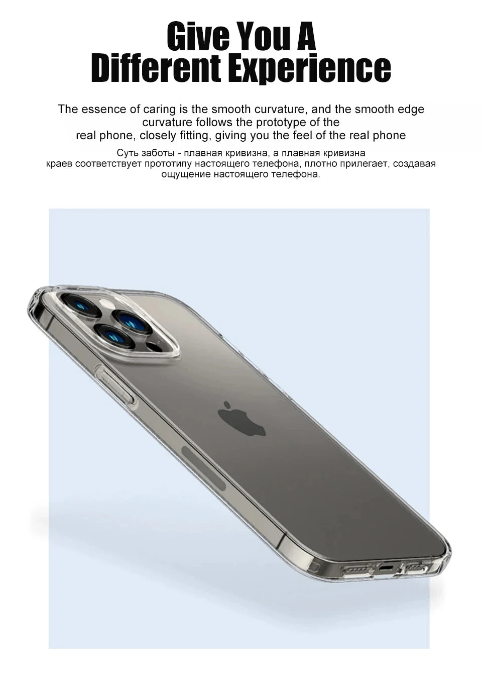 Original Transparent Phone Case For iPhone 15 14 12 11 13 Pro Max Mini Shockproof Cover X XR 8 7 6 Plus SE Clear Soft TPU Cases