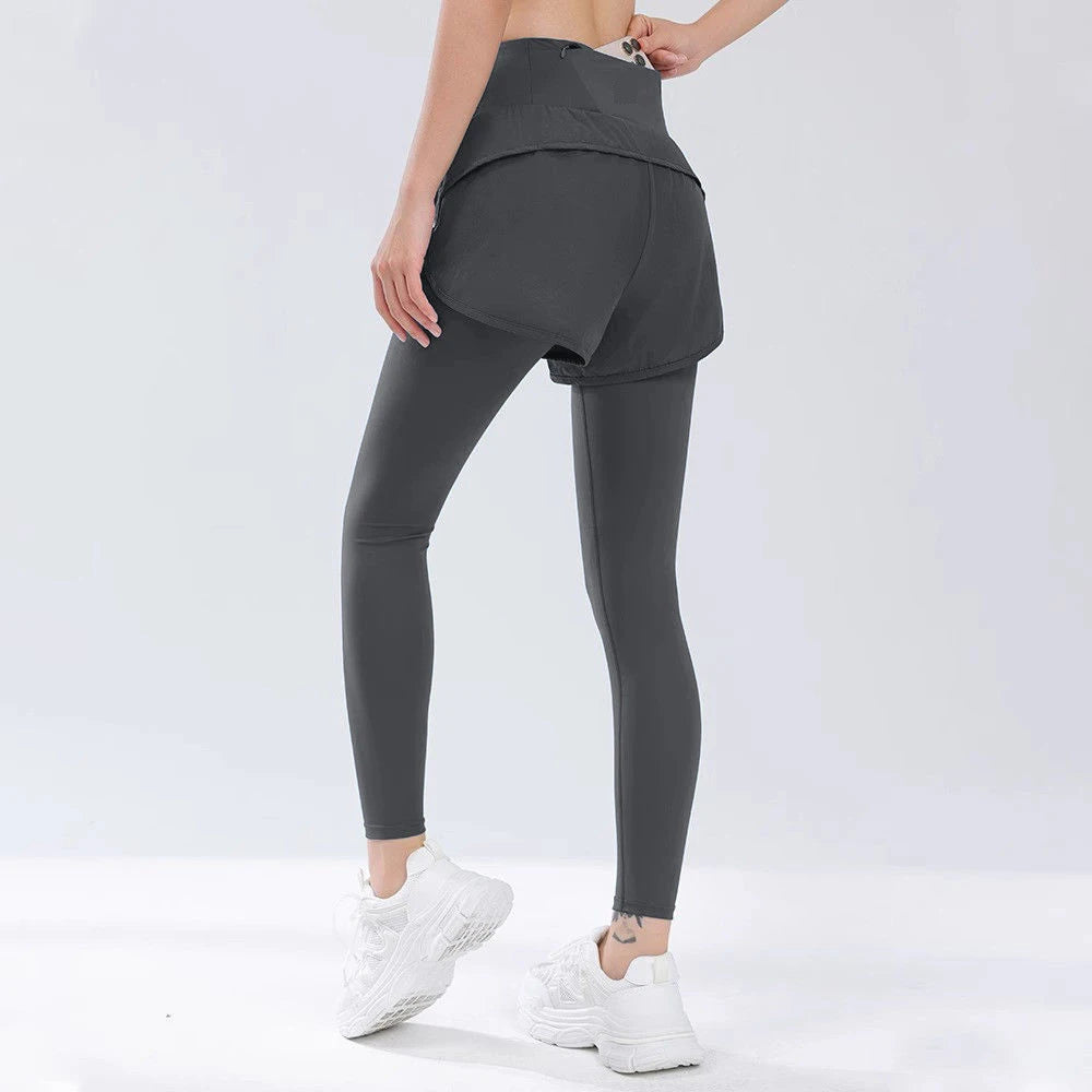 Yoga pants, women's quick-drying fitness pants, high-waisted and hip-lifting running training tight sports pants