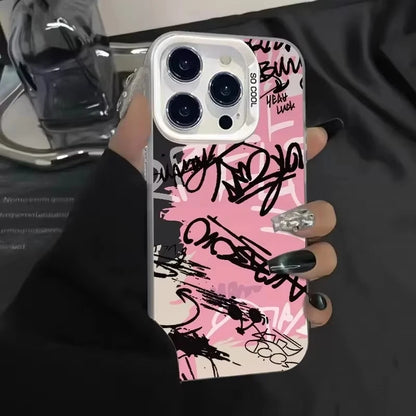 Personalized English Writing Lip Phone Case For IPhone 16 Cases For IPhone 15 14 13 12 11 Pro Max Cover Case Funda Bumber Coque