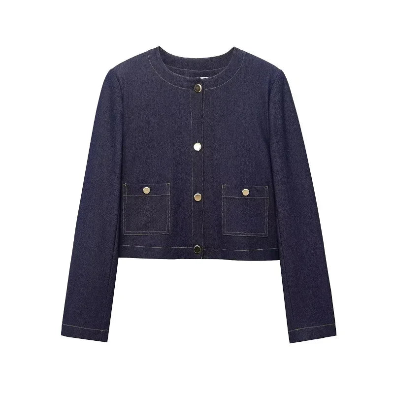 MUJER Women's Jeans Sets Woman Outfits Blue Baggy Jeans Woman High Waist Jeans for Women Suits Streetwear Jackets Denim Outfits