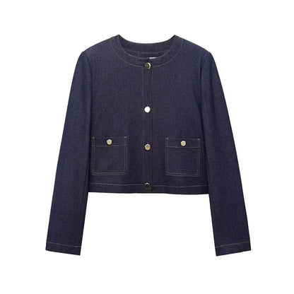 MUJER Women's Jeans Sets Woman Outfits Blue Baggy Jeans Woman High Waist Jeans for Women Suits Streetwear Jackets Denim Outfits